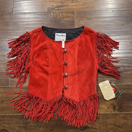 Vintage pioneer wear red suede - wear,