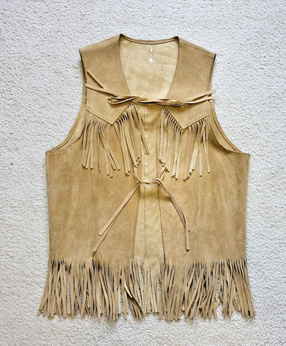 Vintage tan suede leather - vintage,