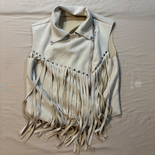 Shein fringe moto vest - fringe, womens