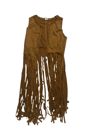 Aothso long fringe - long, vest