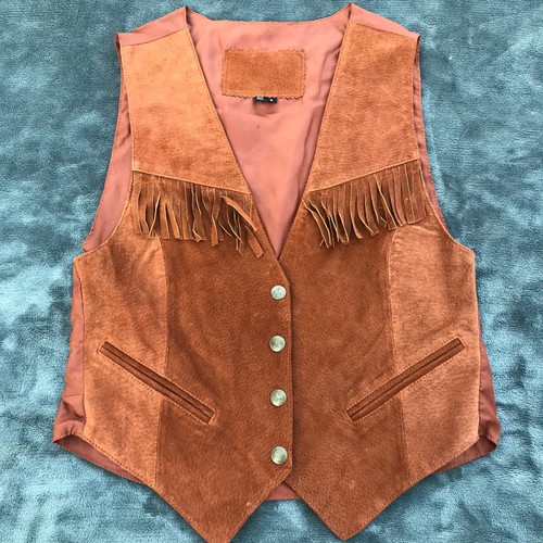Vintage suede vest size - vest,