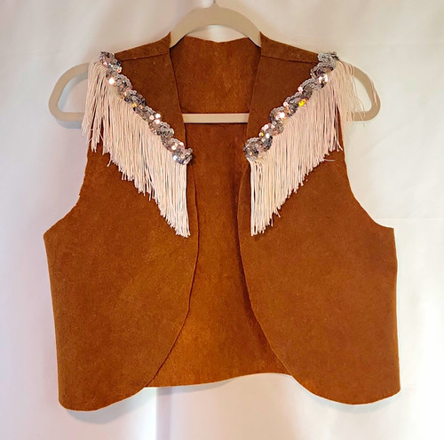 Women brown felt western - felt,
