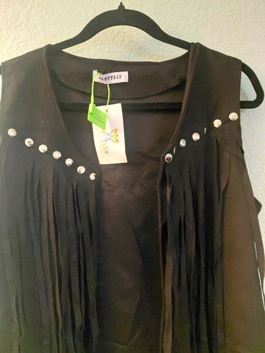 Parttely women black - black, fringe